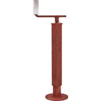 Dema – Béquille carrée pour remorque 50x50 mm – Charge 500 kg – Levée 175 mm – Tube de 3 mm pour stabilité accrue