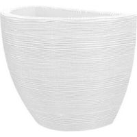 Gerla a muro Telcom gersy rigato shabby Ø 30 x 18 x 24 cm colore bianco perla