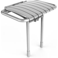 AKW Klappbare Dusche Sitz Weiß Strapazierfähiger Stahl 200 kg