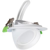 LED Downlight Einbaustrahler Schwenkbar Rund 24W Chip OSRAM 120 lm/W Weiss No Flicker No Flicker 4000K Neutralweiß