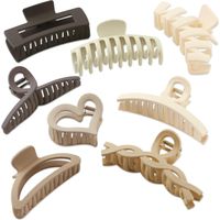 Hair Claw Clips for Thick Hair, 8pcs Hair Clips for Women and Girls Use, Strong Large Hold Claw Nonslip Hair Clamps for Hairs Decoration