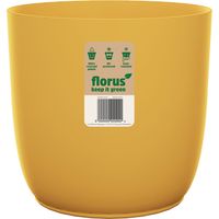 Florus Flow Pot De Fleurs 30 - Jaune - L 30 x B 29.5 x H 27 cm - intérieur - 100% recyclé