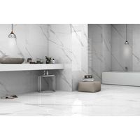 Carrelage sol effet marbre brillant blanc l.120 x L.60 cm Statuario