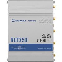 Router industrial 5G RUTX50 802.11ac 867 Mbit/s 10/100/1000 Mbps Puertos Ethernet LAN (RJ-45) 5 Soporte Mesh Sí MU-MIMO Sí 5G Tipo de antena Interna