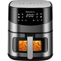 Melchioni ARIANNA 6,5L Unique Autonome 2000 W Friteuse d’air chaud Noir, Acier inoxydable
