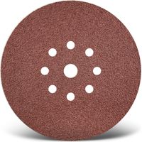 MENZER Red Klett-Schleifscheiben, 225 mm, 9-Loch, f. Trockenbauschleifer, Normalkorund (5 Stk.) K100