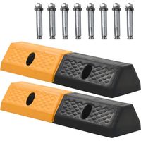 vidaXL Parking Blocks 2 pcs Rubber 49x15x9 cm