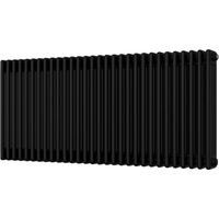 Alpha - Black Column Radiator H600mm x W1340mm 4 Column - Feet Included