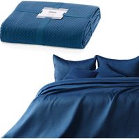 AmeliaHome Copriletto 220 x 240 cm, colore: blu scuro