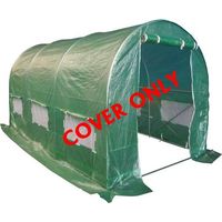 BIRCHTREE 4M(L) x 2M(W) x 2M(H) Polytunnel Greenhouse Pollytunnel 3 Section Cover Only