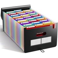 Trieur A4 25 Pochettes/Range Document/Rangement Papier- Trieur Rangement documents Classeur Organiseur Documents Trieur Extensible Accordéon Document