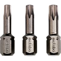 3 embouts Torx TX 15/ 20/ 25 Torsion metabo