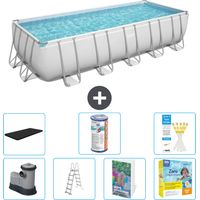 Bestway Bestway Power Steel Rectangulaire - 640x274x132 cm - 8-pièces S572