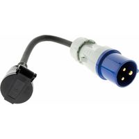 Zenitech – Adaptateur électrique femelle 16A vers mâle CEE17 – Étanchéité IP44 – Câble H07RN-F 3G2,5mm² – Pour camping et marinas