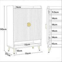 Armoire à chaussures en bois pour entrée, meuble de rangement chaussures uniquement, design d'entrée pratique