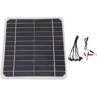 Chargeur de batterie de voiture solaire 10 W 12 V - Panneau solaire 10 watts 12 volts pour recharger les batteries de voitures et de téléphones portables