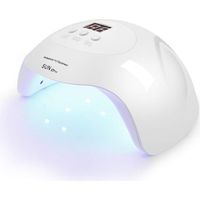 Lampe UV LED professionnelle pour ongles X7, sèche-ongles pour vernis gel, lampe LED pour ongles en gel, 3 minuteries, blanc (blanc)