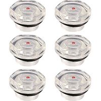 Indicatore di livello dell'olio del compressore d'aria, tappo, vetro spia, indicatore di livello del liquido, filettatura in plastica da 20 mm, 6 pezzi