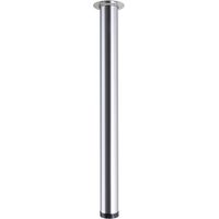 Legs TS001 Tischbein, 710R/60mm, Edelstahl (gebürsteter Stahl) Centrale Brico