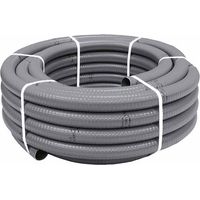 Tubería PVC Flexible Hidrotubo Gris Ø 25 mm Rollo 50 metros Ideal para Instalaciones de Riego y Fontanería