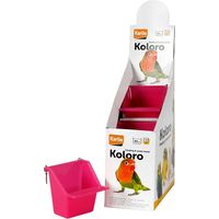 Mangeoire pour oiseau karlie koloro capacité 65 ml design hygiénique