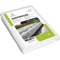 Garronda voile hivernage plante exterieur 17 g m² respirant protection textile jardin potager serre semis couverture cultures extérieur 1,6 x 10 m Weiß GD-0175