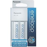 Chargeur de piles Eneloop BQ-CC80MCC20 USB avec 2 piles AA incluses