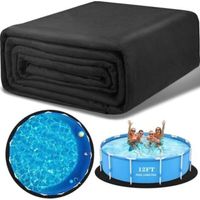 Tapis de Sol Piscine, revêtement de Piscine Rond épais,Tapis Piscine Hors Sol, Piscine Ronde Hors Sol Sol Piscine pour Piscine Et Bains À Remous Extérieurs, Diamètre 3,7 M