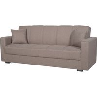 Divano Letto 3 Posti Con Contenitore Moderno Salvaspazio Con Meccanismo Click-Clack E Imbottitura A Molle Design Moderno Ideale Per Soggiorno Salotto Ufficio Cameretta 214 x 80 x 87 Cm Grigio Chiaro