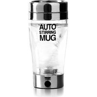 400ml Electric Protein Shaker Cup Auto Shake Mixer Drink Bottle Blender Juicer Stainless Steel Transparent Coffee Mug