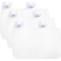 Silicone Water Splash Guard with Suction Cups for Kitchen and Bathroom Sink (Clear)
