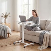Bureau assis-debout blanc