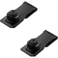 Chest of drawers for cabinets or furniture doors-safety clasp-Black.-(87x33mm)