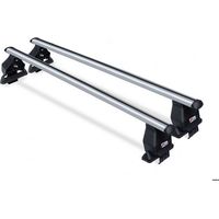 Barras de techo de aluminio Menabo Tema para Fiat Qubo, 5 puertas, 2007-2016