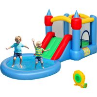 Castello Gonfiabile 4 en 1 con Scivolo, 415x205x190cm