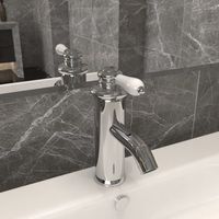 The Living Store - Robinet de lavabo de salle de bain Finition chromée 130x180 mm