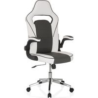 Gaming Stuhl / Bürostuhl GAME SPORT PRO Kunstleder weiß/dunkelgrau mybuero