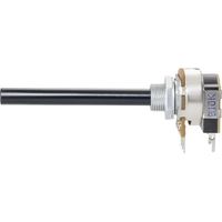Weltron 002045038961 WCIP20CIPS-08-60F1-1K-20%-LIN Potentiomètre rotatif avec interrupteur mono 0.4 W 1 kΩ 1 pc(s) W19992