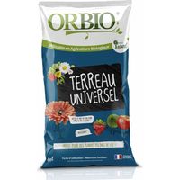 Terreau universel 40L – Formulation rapide pour croissance optimale – Environnement idéal pour développement racinaire – Orbio