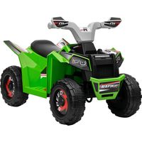 Quad Eléctrico para Niños de 18-36 Meses con Avance y Retroceso Velocidad de 2,5 km/h 70x41,5x48,5 cm Verde
