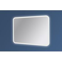 Specchio bagno led 100x70 cm sabbiato Specchio senza antifog Kit Bluetooth montato Senza accensione a sfioro Con