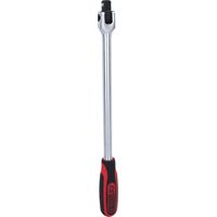 Kstools – Poignée articulée longue 1/2' – Acier chrome vanadium – Ergonomique bi-composant – Pour accès difficile – Tête brunie
