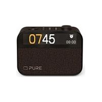 Pure Moment Reloj Despertador para Mesita de Noche y Oficina (Radio Digital Dab+/FM, Bluetooth, Máquina de Ruido Blanco, Ayuda para Dormir, Luz Despertador, Luz Nocturna, Pantalla Regulable) Negro
