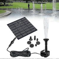 Pompe à eau solaire, adaptée aux jardins, piscines, bassins, aquariums et fontaines, avec un débit de 200 litres par heure, modèle 2025.