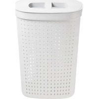 Plast-team Panier à linge moderne blanc 61 litres