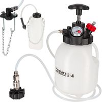 Purgeur de frein à Pompe manuel - 3 litres - Purgeur liquide de frein voiture - Bouteille de Collecte et Adaptateur Multimarques