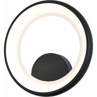 Applique Thea anello nero bianco LED 20W 4000K Reality
