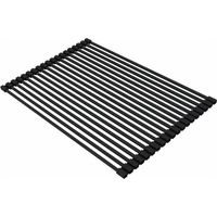 Elleci ARS023BK Element Rollmat Griglia per Lavello in Silicone 50x33 cm colore Nero