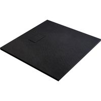 Schwarze Duschwanne 90x90 Gaïa