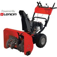 Souffleuse à neige à essence 196cc 6Hp – Moteur Loncin – Démarrage électrique – Transmission 5 vitesses – Largeur de fraise 62 cm – Valgarden